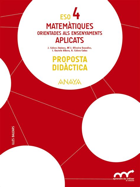 Matemàtiques Orientades Als Ensenyaments Aplicats 4 Proposta Didàctica
