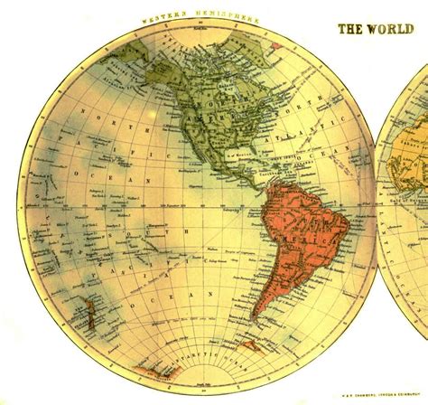 Maps are a convenient method of illustrating a wide variety of data. Geopolitical-Map-World-Half-Western-Hemisphere | A ...