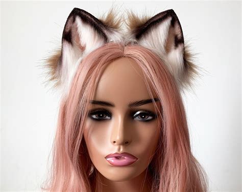 Fox Ear Wolf Ear Realistic Cat Ear Headband Animal Ear Petplay Etsy