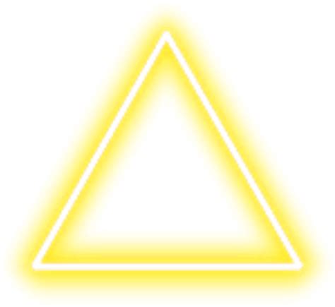 Download Hd Neon Triangle Border Png Yellow Freetoedit Ps4 Triangle