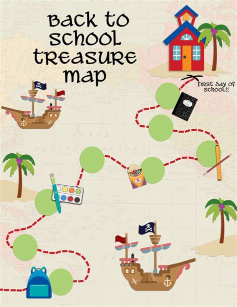 Printable Treasure Map Template For Kids