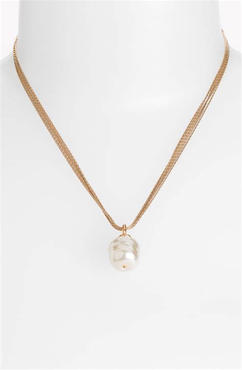 Majorica 16mm Baroque Pearl Pendant Necklace Nordstrom