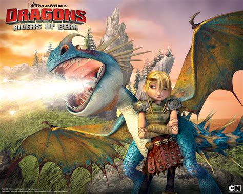 How To Train Your Dragon Riders Of Berk - Astrid with Stormfly the Deadly Nadder Dragon from Riders of Berk