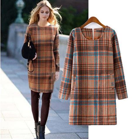 New Arrival Autumn And Winter Clothing Women Fashion Plaid