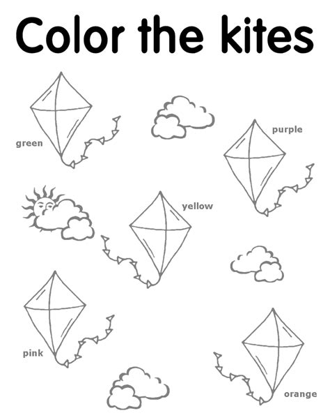 Printable coloring pages are fun and can help children develop important skills. kite worksheets - Yahoo Image Search Results ...