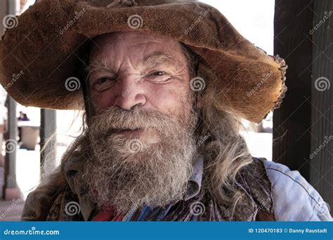 Old Wild West Cowboy Miner Character Editorial Stock Photo Image Of