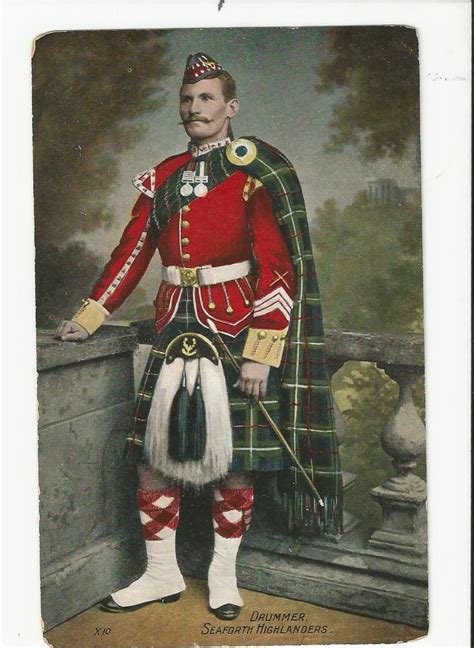 Drummer Seaforth Highlanders Scottish Dress Scottish Army British
