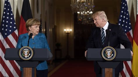 Peer To Peer Merkels First Meeting With Trump Cnn Video