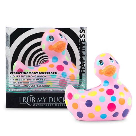 Розовый вибратор уточка I Rub My Duckie 20 Happiness в разноцветный