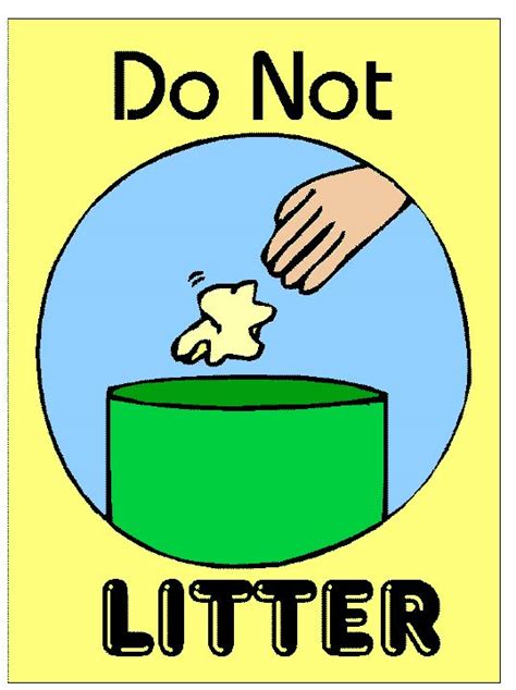 Do Not Litter Poster Clip Art Library