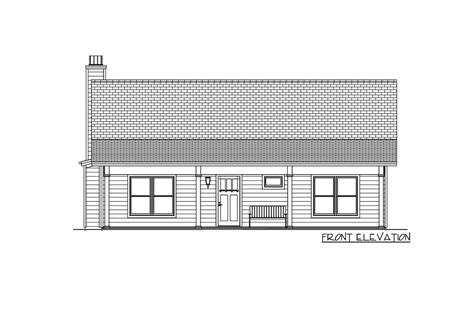 2 Bedroom Country Home Plan Under 1300 Square Feet With Vaulted Open