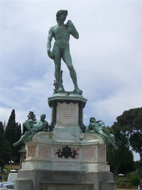 Statue Of David Piazza Michelangelo In Florence Italy Saint Marys