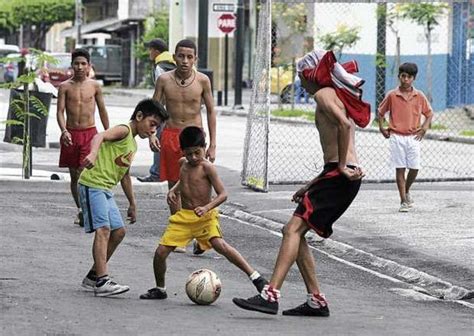 Futbol Calle Futebol Desenho Bonito Brasil