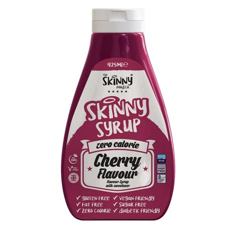 Skinny Food Sugar Free Syrup 425ml Cherry Fitcookie