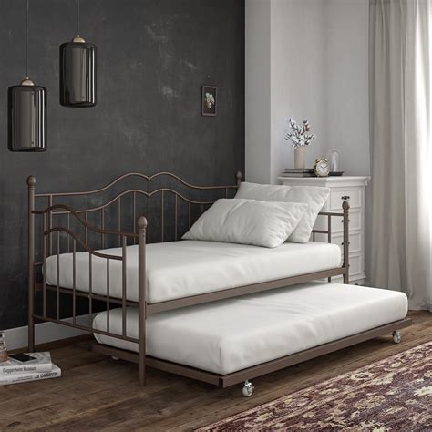 Maybe you would like to learn more about one of these? DHP Tokyo Metal Daybed and Trundle, Twin/Twin Size Frame ...