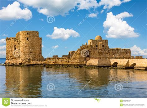 Saida, lebanon, the arabic name for sidon, a city in lebanon. Crusaders Sea Castle Sidon Saida South Lebanon Stock Image ...