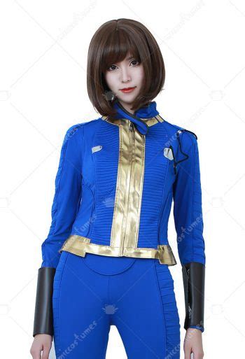 Fallout 4 Female Sole Survivor Nora Cosplay Costume Adult Vault Jacket