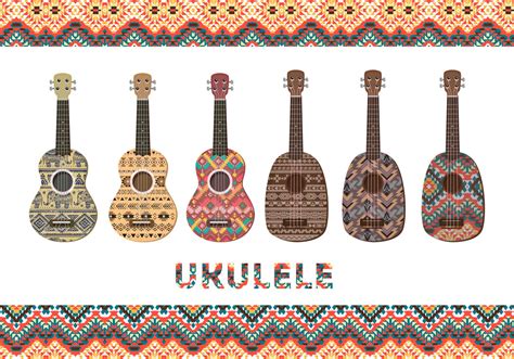 Ukulele With Patterns Download Free Vector Art Stock Graphics And Images