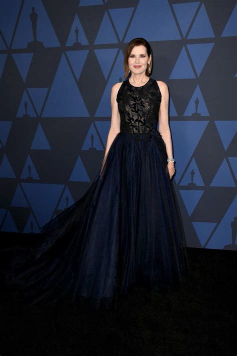 As a child, geena dreamed of being an actress. Geena Davis In Romona Keveza @ 2019 AMPAS' Governors ...
