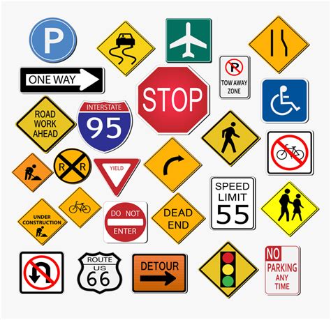 Street Signs Stop Highway Sign Traffic Road Different Sign In