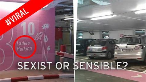 Pink Coloured Women Only Parking Spaces At Frankfurt Airport Spark