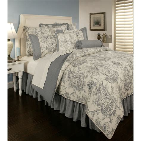 Sherry Kline Pchf Country Toile Blue 6 Piece Comforter Set California