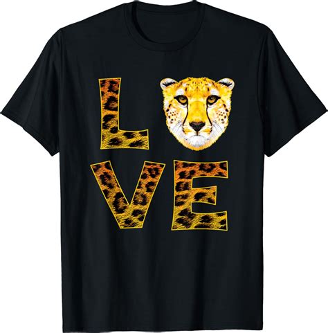 Cheetah Shirts Love Animals Cheetah T Shirt Clothing