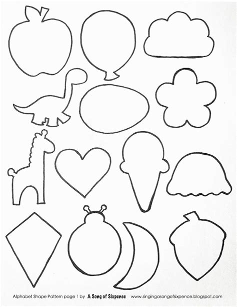 Shapes For Kids To Cut Out Printable
