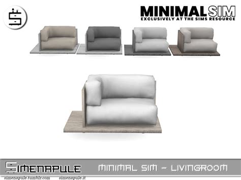 The Sims Resource Livingroom Minimal Sim Armchair