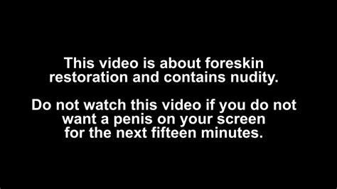 Foreskin Restoration With The Dtr Youtube