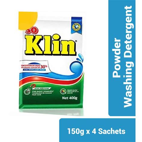 Shop So Klin Powder Washing Detergent 150g X 4 Sachets Cream