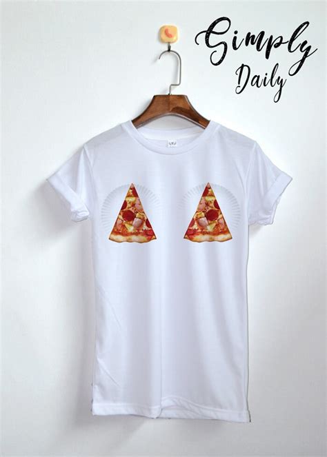 Pizza Shirt Pizza Boob Shirt Boob Boobs Shirt Pizza Etsy