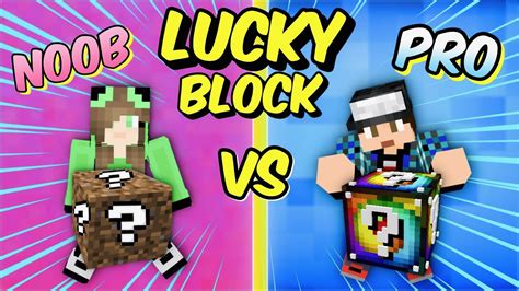 Noob Vs Pro Lucky Block Challenge Minecraft Youtube
