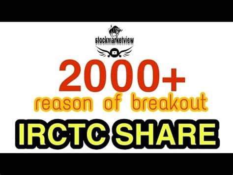 News, dividends, financial report, shareholding, company profile, annual report, quarterly results. IRCTC SHARE PRICE || REASON FOR BREAKOUT || HIGH PROFIT ...