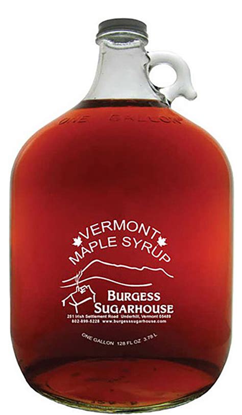 One One Gallon 38l Glass Jug Of Pure Vermont Maple Syrup