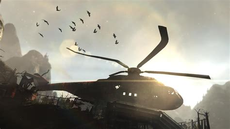 tomb, Raider, Lara, Croft, Helicopter, Crow, Crows Wallpapers HD ...
