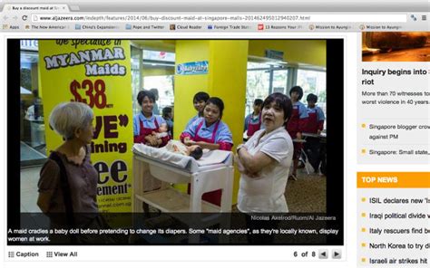 Singapore Downplays Report On Filipino Budget Maids