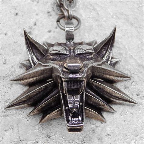 The Witcher Medallion Of Wolf Head For Necklace From Geralt Of Rivia