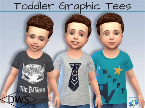 The Sims Resource Toddler Boy Graphic Tees 01