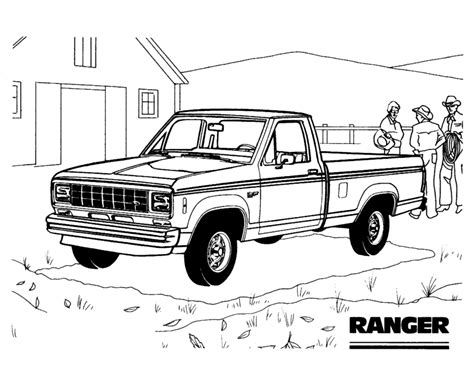 Ford Dually Truck Coloring Page