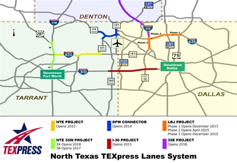 Dallas Tollway Map Dallas Toll Roads Map Texas Usa Texas Toll Images