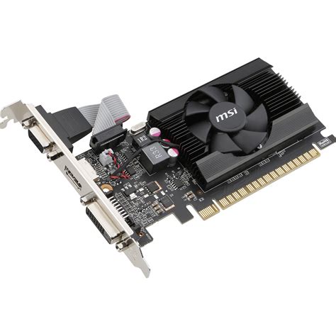 Msi Geforce Gt 710 Low Profile Graphics Card Gt 710 2gd3 Lp Bandh