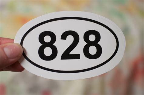 Area Code 828 Vinal Decal Laptop Sticker Etsy