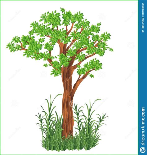 Grass Jungle Vector Illustration 3763374