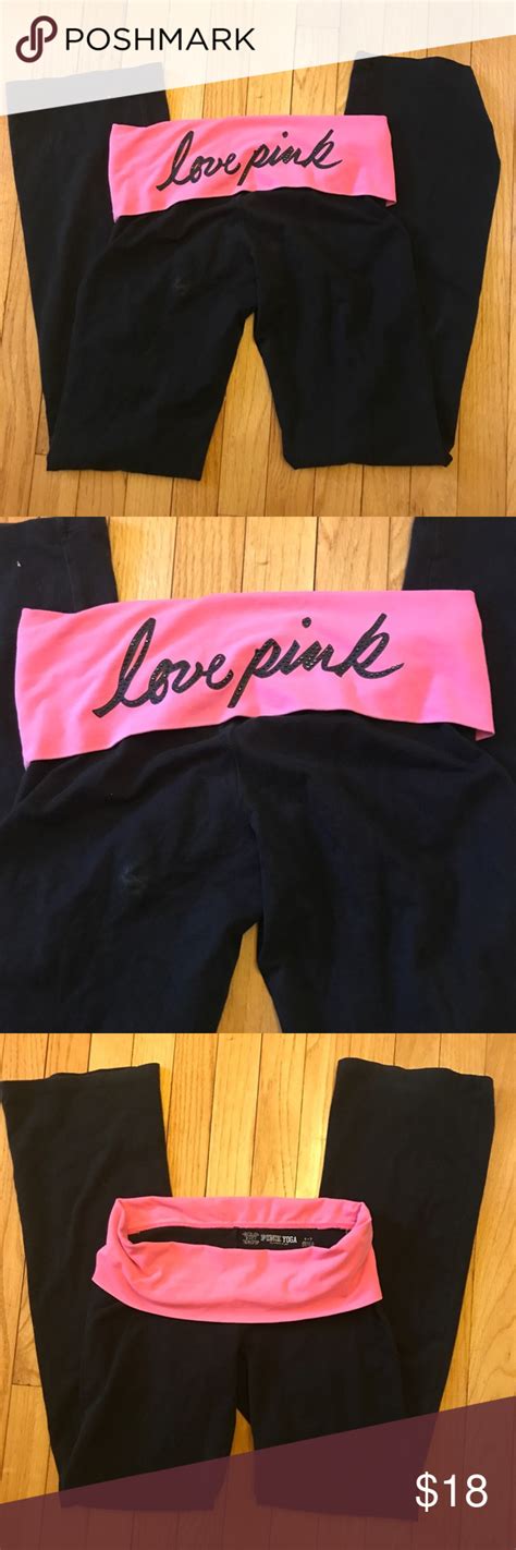 Victoria S Secret Pink Bling Yoga Pants S Awesomely Comfortable And Adorable Yoga Pants With A