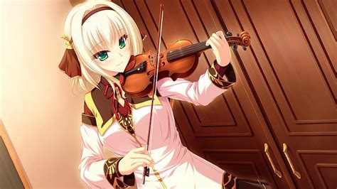 beautiful dress girl hair instrument long musical violin hd wallpaper wallpaperbetter