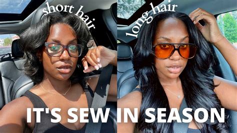 Middle Part Sew In With Minimal Leave Out Wash Install Style