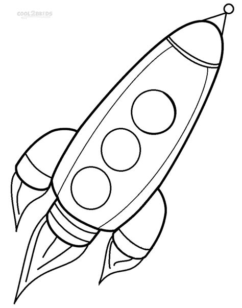 Printable Rocket Ship Coloring Pages For Kids