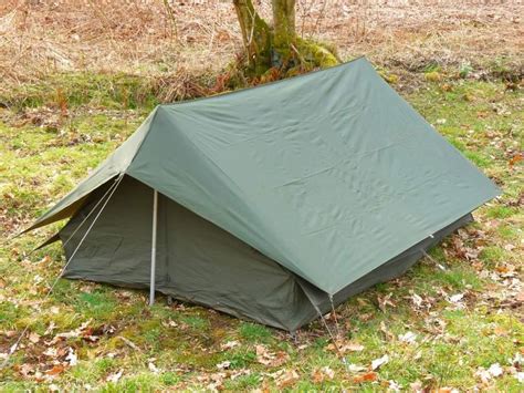 French Military F1 Two Man Tent 2 Person Green Ridge Army