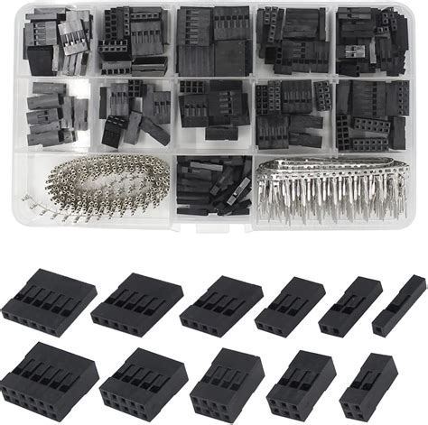 mesee 620 pieces dupont crimp pin connector assortment kit 2 54mm pitch jst sm 1 2 3